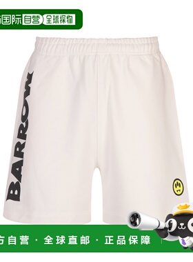 BARROW 男士短裤 S5BWUABE089002 SS2025 白色 logo印花短裤