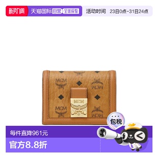 棕色 MCM SS2026 MYSESXT03CO001 Visetos印花Tracy钱包 女士钱包