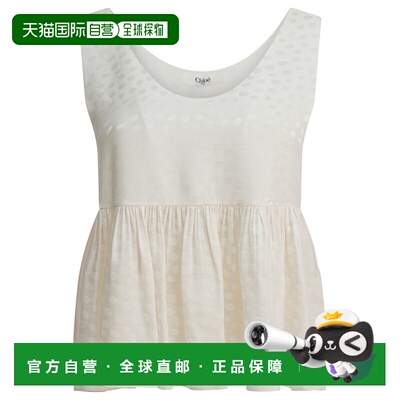 CHLOÉ 女士背心吊带 CH26SHT30310107 SS2026 白色 无袖上衣