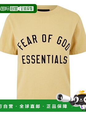 1h可退 潮奢 Essentials 女士 混纺圆领T恤 yellow黄色 舒适时尚