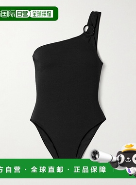 1h可退 潮奢 MATTEAU 女士 recycled-crepe 单肩精饰弹力泳衣 ASY