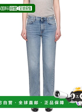 1h可退 潮奢 TOTÊME 女士 蓝色 Low Straight 牛仔裤 252WRB0270F
