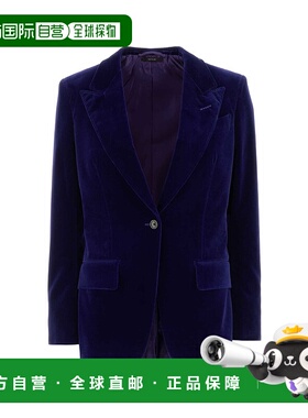 1h可退 TOM FORD 女士西服 GI2970FAX1518GV775 CO 蓝色外套西装