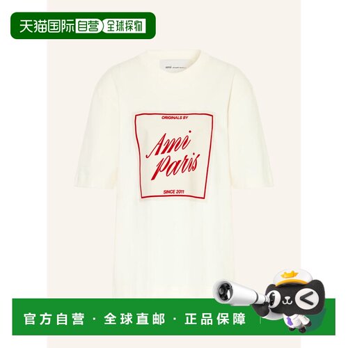 1h可退 Ami Paris 女士T恤 100305737311000 CO 白色 T-shirt