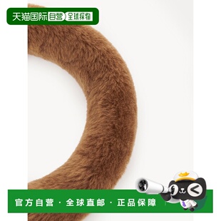 CHLOÉ 黄色 女士发饰 AW2024 毛绒束发带 C24WD003CI320R 1h可退