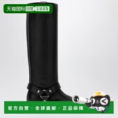 潮奢 黑色 LOEWE 女士 1h可退 骑士高筒小牛皮靴子 罗意威 CAMPO