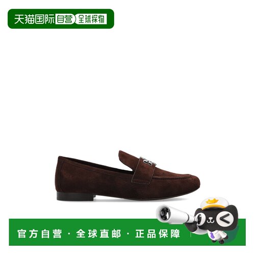 TORY BURCH 女士芭蕾乐福鞋 1752130200 AW2025 棕色 Suede loafe