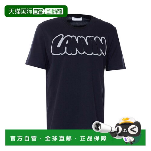 LANVIN 男士T恤 TS0012J31310BLACK SS2026 黑色