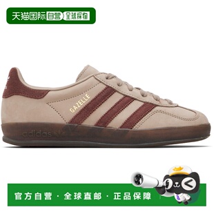1h可退 潮奢 Adidas 男士 灰褐色 Gazelle Indoor 运动鞋 JQ8387
