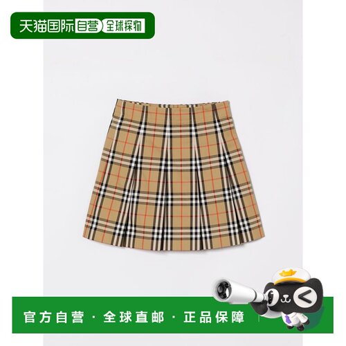 BURBERRY 女童半身裙 8117155B9368 AW2026 浅棕色 Gonna Burberr