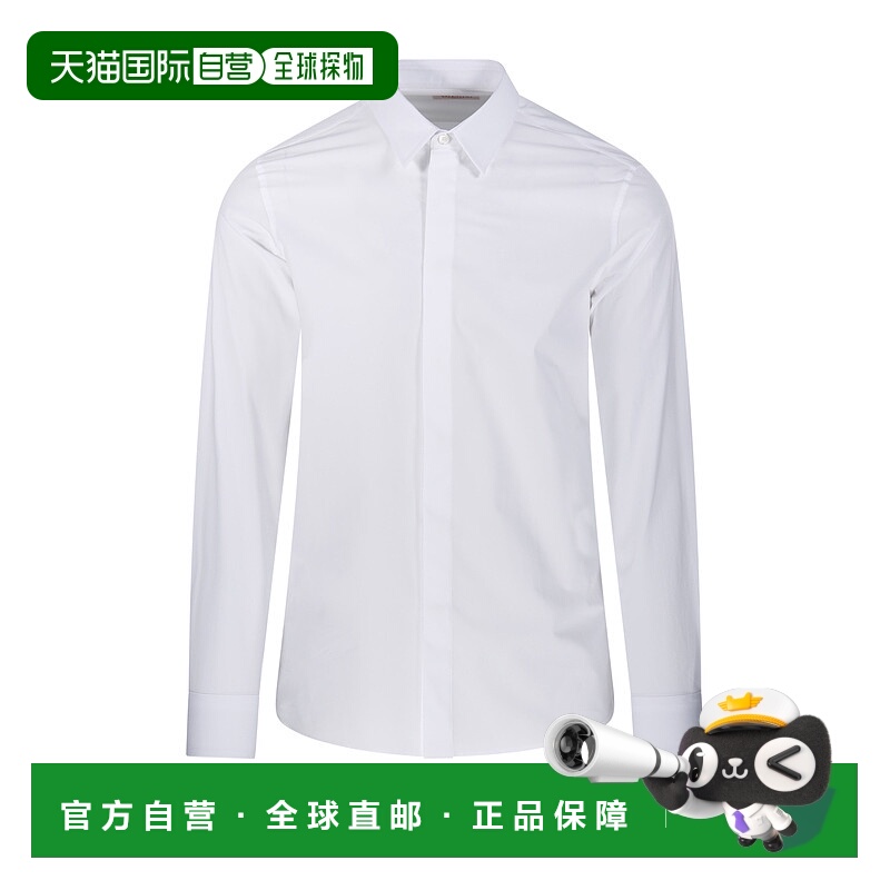 1h可退 VALENTINO 男士衬衫 5V3AB7654WW0BO AW2024 白色 SHIRT