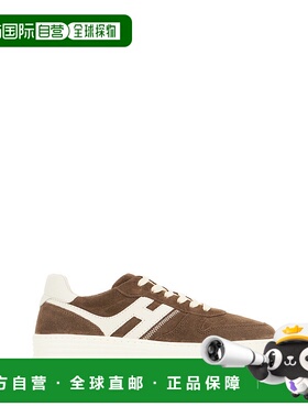 1h可退 潮奢 Hogan 男士 H630 棕色绒面革运动鞋 HXM6300EU54UHO3