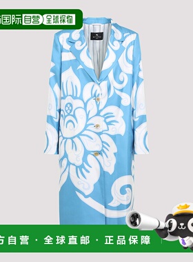 1h可退 ETRO 女士西服 WRAA067SP1C5X0888 SS2025 蓝色 印花长款