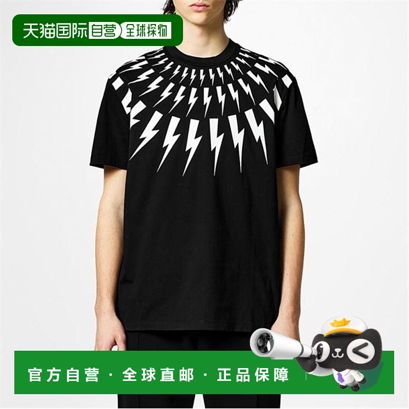 1h可退 潮奢 Neil Barrett 尼奥 贝奈特 男士 Bolt 闪电T恤