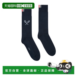 THOM BROWNE 男士袜子 MAS215AY3022415 SS2026 黑色男袜