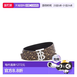 奢淘 男 Burberry logo印花腰带 80241921 双面经典 1h可退