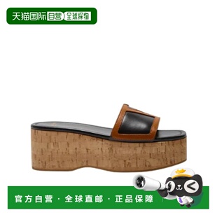 WS0LP0KPURB8 女士凉鞋 SS2025 棕色 1h可退 Vlogo拖鞋 VALENTINO