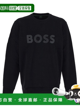 BOSS HUGO BOSS 男士针织毛衣 50506119001 CO 黑色 logo图案卫衣