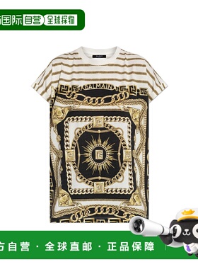 BALMAIN 女士T恤 FF1EF012GF02GIU AW2025 女装乳白色短袖T恤