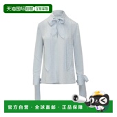 提花蝴蝶结衬衫 GIVENCHY SS2025 白色 女士衬衫 BW61DL15T4451