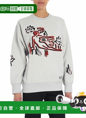 KENZO 女士卫衣 1SW76095593 AW2018 灰色 