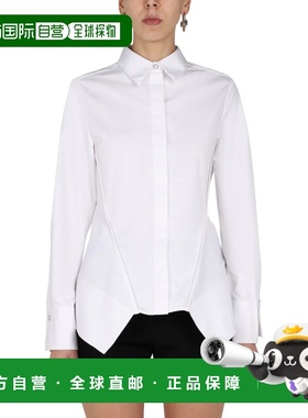 GIVENCHY 女士衬衫 BW60XG1469100 白色 翻领长袖衬衫