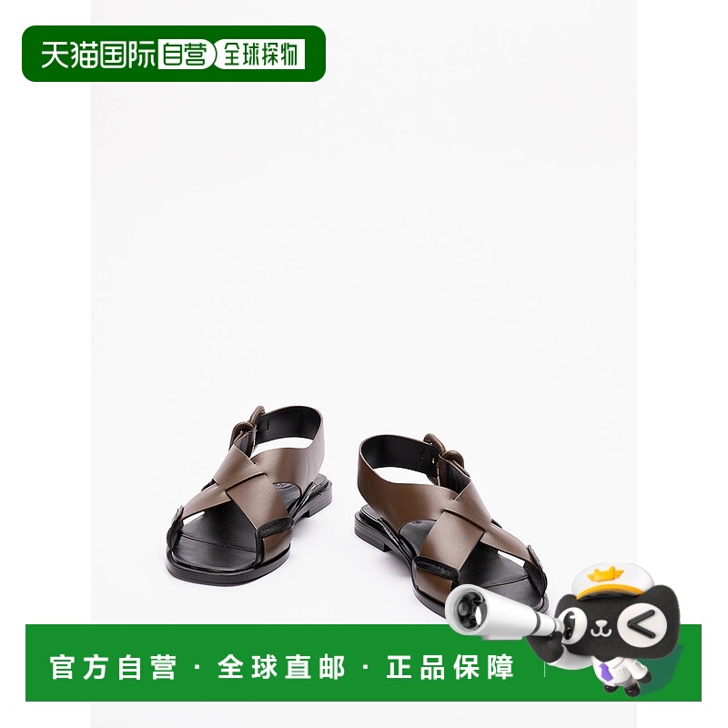 1h可退 TOD'S 女士凉鞋 XXW70K0JC60QR80LEN SS2025 棕色 交叉平
