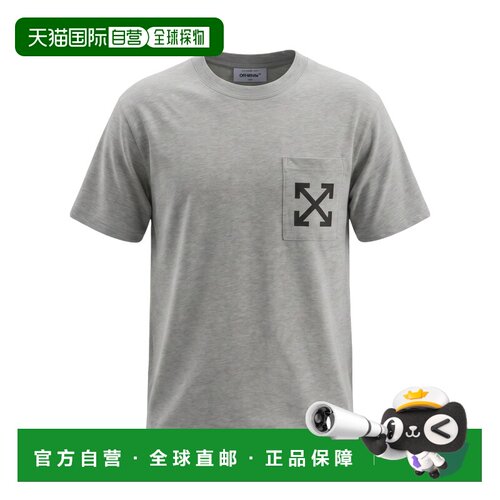 OFF-WHITE 男士T恤 44OWOS26T062030 SS2025灰色短袖
