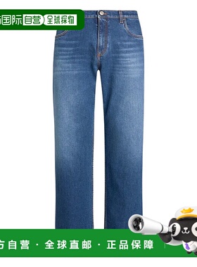 1h可退 ETRO 男士牛仔裤 MRNB0021AD298S9091 AW2025 蓝色直筒裤