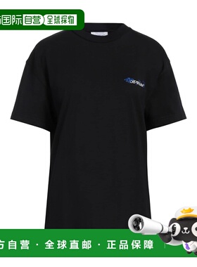 1h可退 潮奢 off-white 女士 T恤 black黑色 舒适时尚