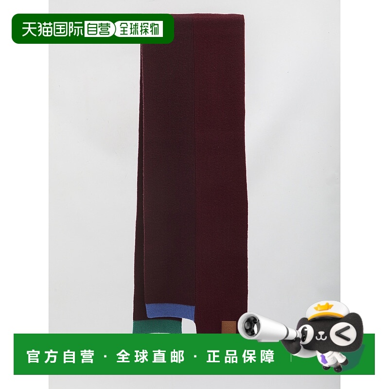 1h可退 LOEWE 女士围巾 FSA8S3SK016654 AW2025 红色罗意威羊毛