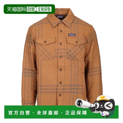 Patagonia 男士户外冲锋衣 20386DEBN AW2025 卡其色 Brushed fla