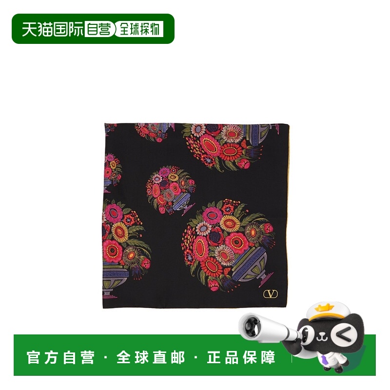 1h可退 VALENTINO 女士围巾 WEI114TLUN78 SS2025 花色 图案丝巾