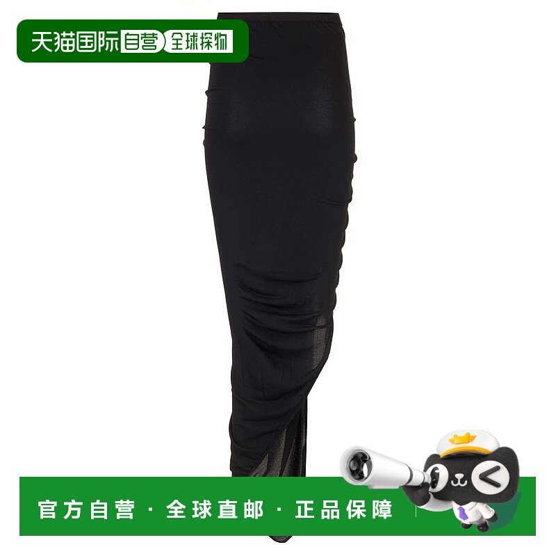 RICK OWENS 女士半身裙 LI01D6303CVI09 SS2024 黑色