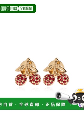 COACH 女士耳饰 37557554GLD600 SS2026 红色 Brass earrings