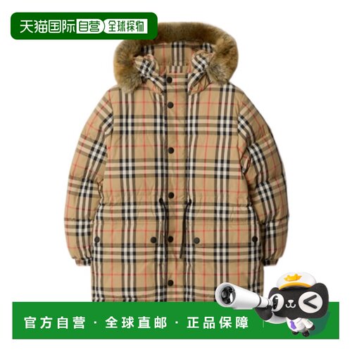 BURBERRY 男童大衣 81172161 CO 花色 格纹羽绒服