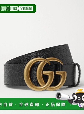 1h可退 潮奢 Gucci 古驰 男士 4cm 全粒面皮带腰带 406831DJ20T