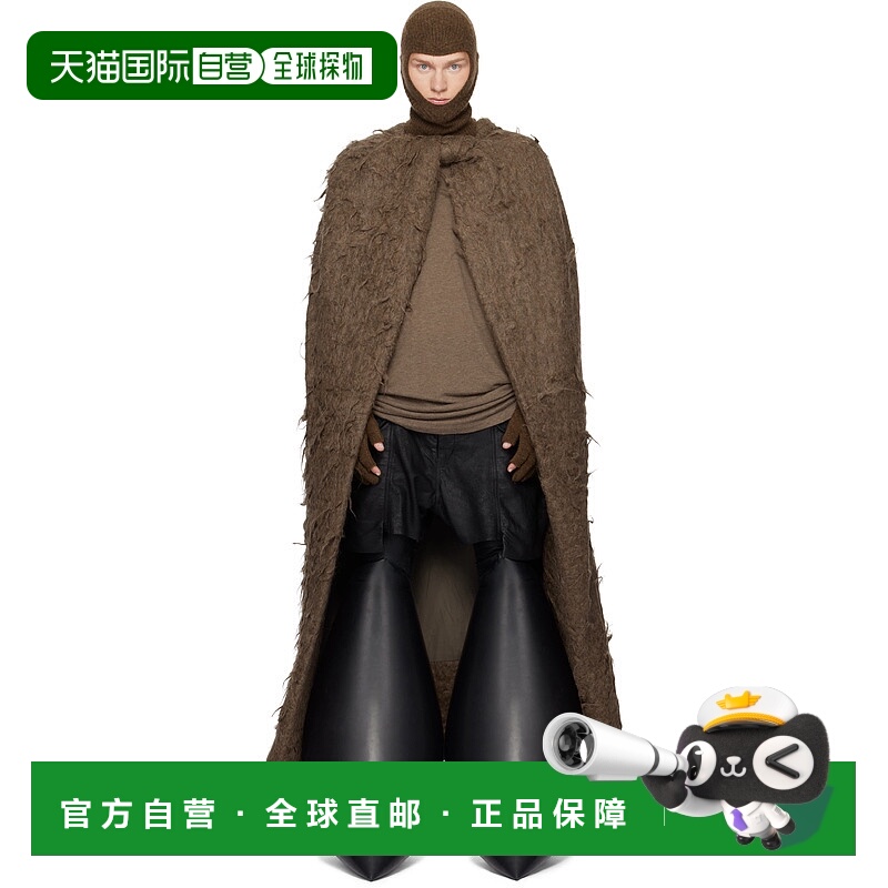 1h可退 潮奢 rick owens 瑞克 欧文斯 男士 棕色 Porterville Mas