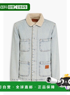 1h可退 潮奢 Sandro 男士 牛仔布夹克 SHPBL00837BLUEVINTAGEDENI