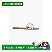 Burch 潮奢 1h可退 女士 Tory 伯奇 金属感皮质凉鞋 托里 Ines