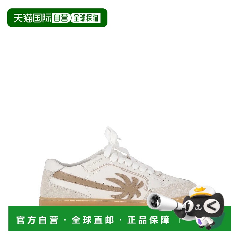 1h可退 PALM ANGELS 女士运动鞋 PWIA063F25LEA0010161WHITEBEIGE