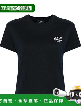 A.P.C. 女士T恤 COHBMF26389TIQ CO 蓝色 T-shirt with embroider