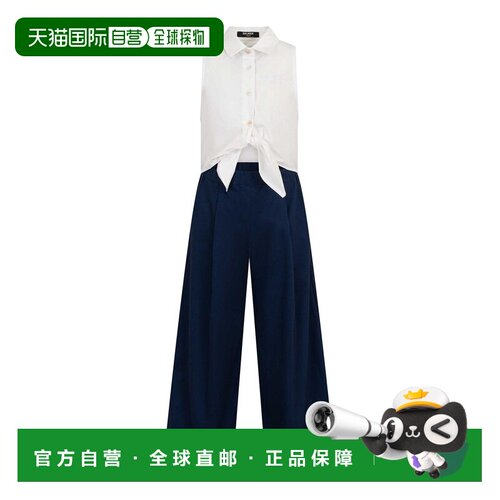 BALMAIN 女童套装 BYAA02G0197620BC SS2026 蓝色 无袖连体裤