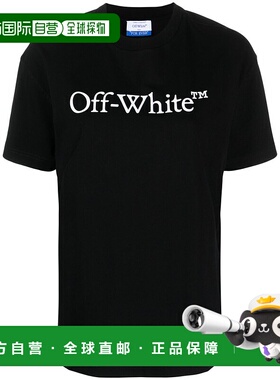 1h可退 潮奢 off-white 女士 Bookish 大号徽标T恤 OWAA089C99JER