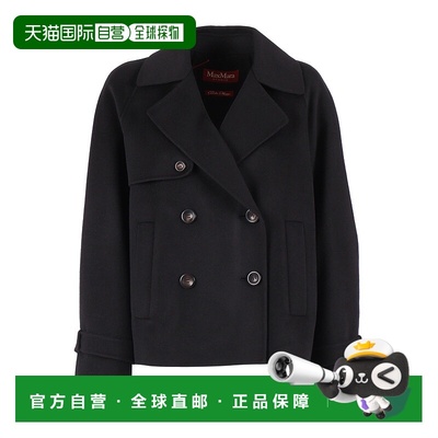 1h可退 MAX MARA STUDIO 女士外套 2526086041600007NERO羊毛
