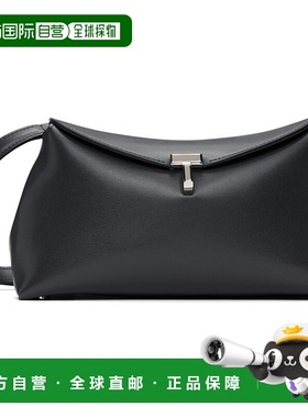 1h可退 潮奢 TOTÊME 女士 灰色 T-Lock Leather 手拿包 234WAL950