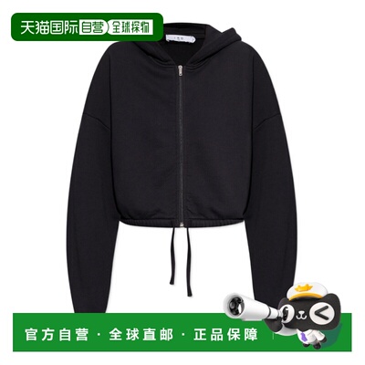 IRO 女士针织毛衣 WF14ORITTABLACK AW2024 黑色 短款连帽衫长袖