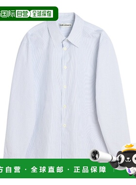 OUR LEGACY 男士衬衫 M4252BD AW2025 白色 Diner 细条纹衬衫