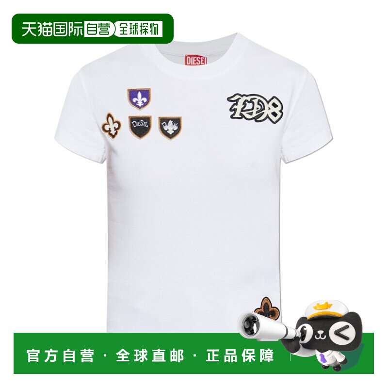 DIESEL 女士T恤 A242670AIJU100 SS2026 花色 圆领T恤短袖