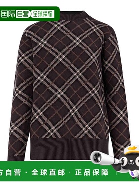 BURBERRY 男士卫衣 8115704 AW2025 黑色 Gregory sweater in woo